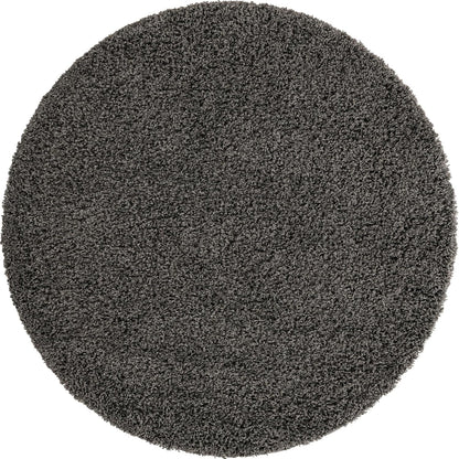 Unique Loom Solid Shag Collection Area Rug (8' X 11' Rectangle Cloud Gray)