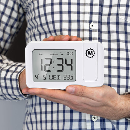 MARATHON Projection Clock with Large Display and Backlight