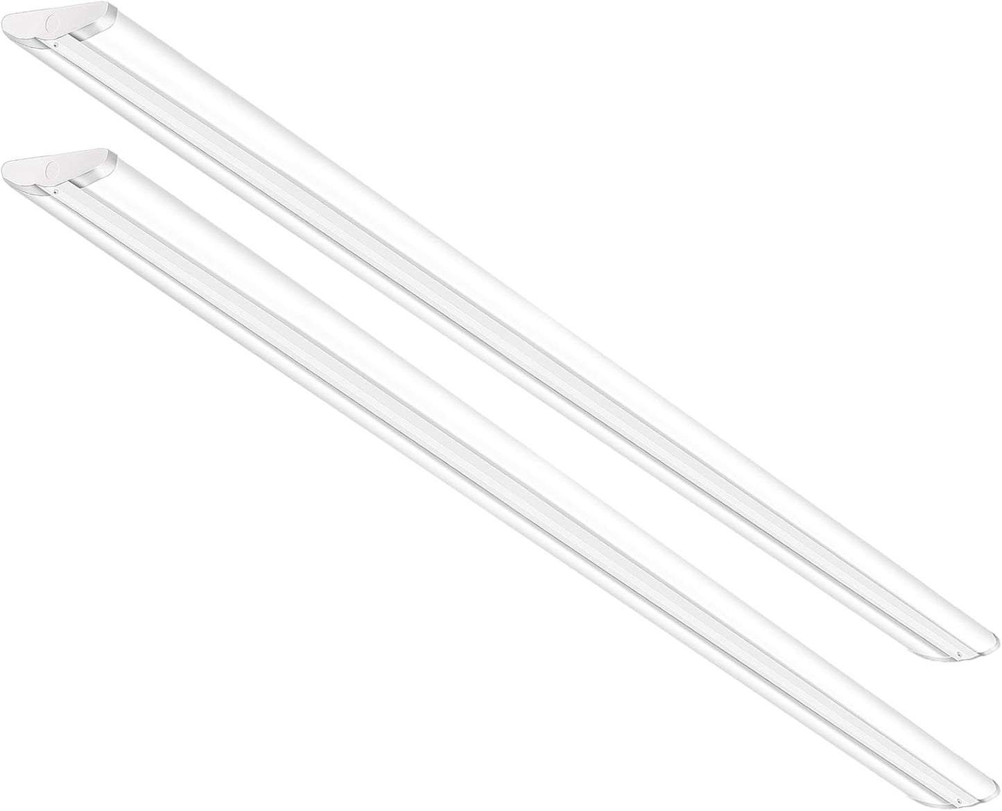 ANTLUX 110W 8FT LED Wraparound Ultra Slim Strip Lights, 12600LM, 5000K, 8 Foot LED Garage Shop Lights, Flush Mount Warehouse Office Ceiling Lighting Fixture, Fluorescent Tube Replacement, 2 Pack