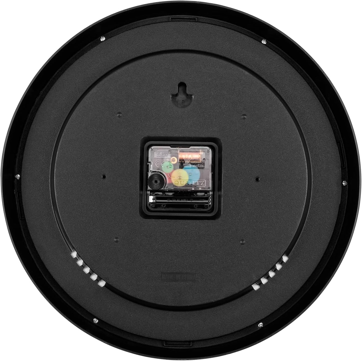 Lumuasky Wall Clock, Silent Non-Ticking 12 Inch Quartz Battery Operated round Analog Wall Clock for Classroom,School, Office, Living Room, Bedroom,Kitchen
