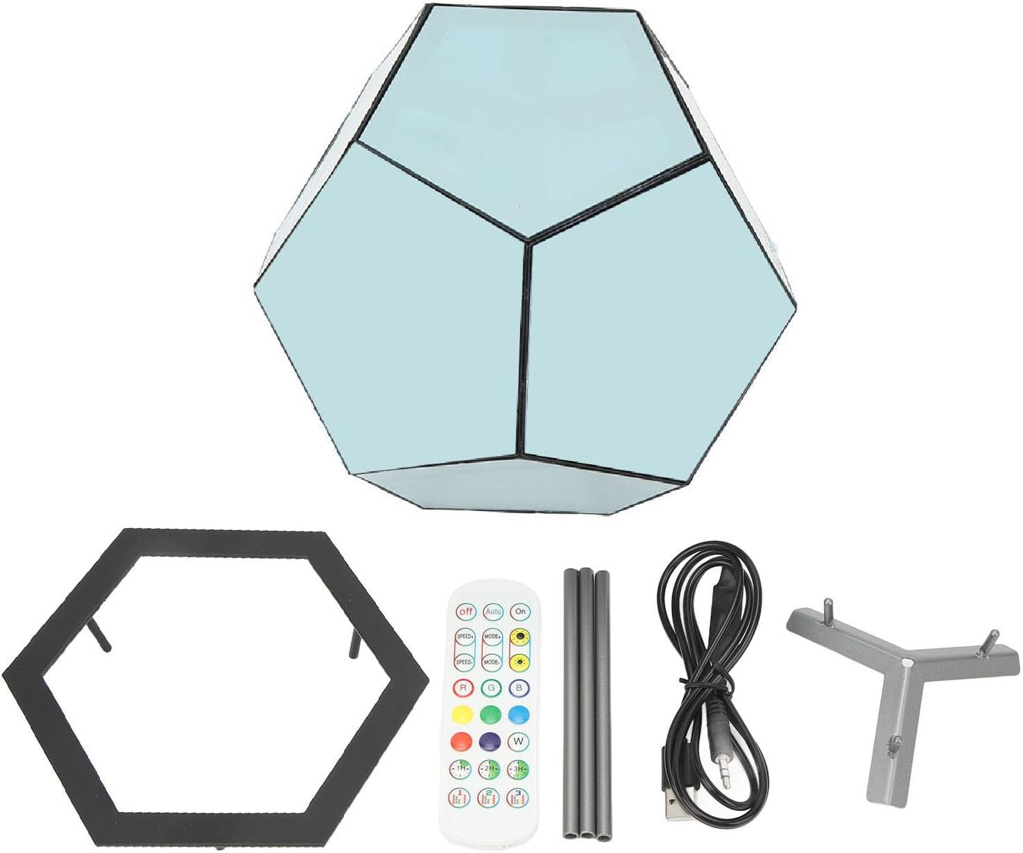 Acogedor Dodecahedron Light, USB 3D Cube Light, LED Desk Table Lamp Light Gaming Light, Ambient Night for Home Decoration