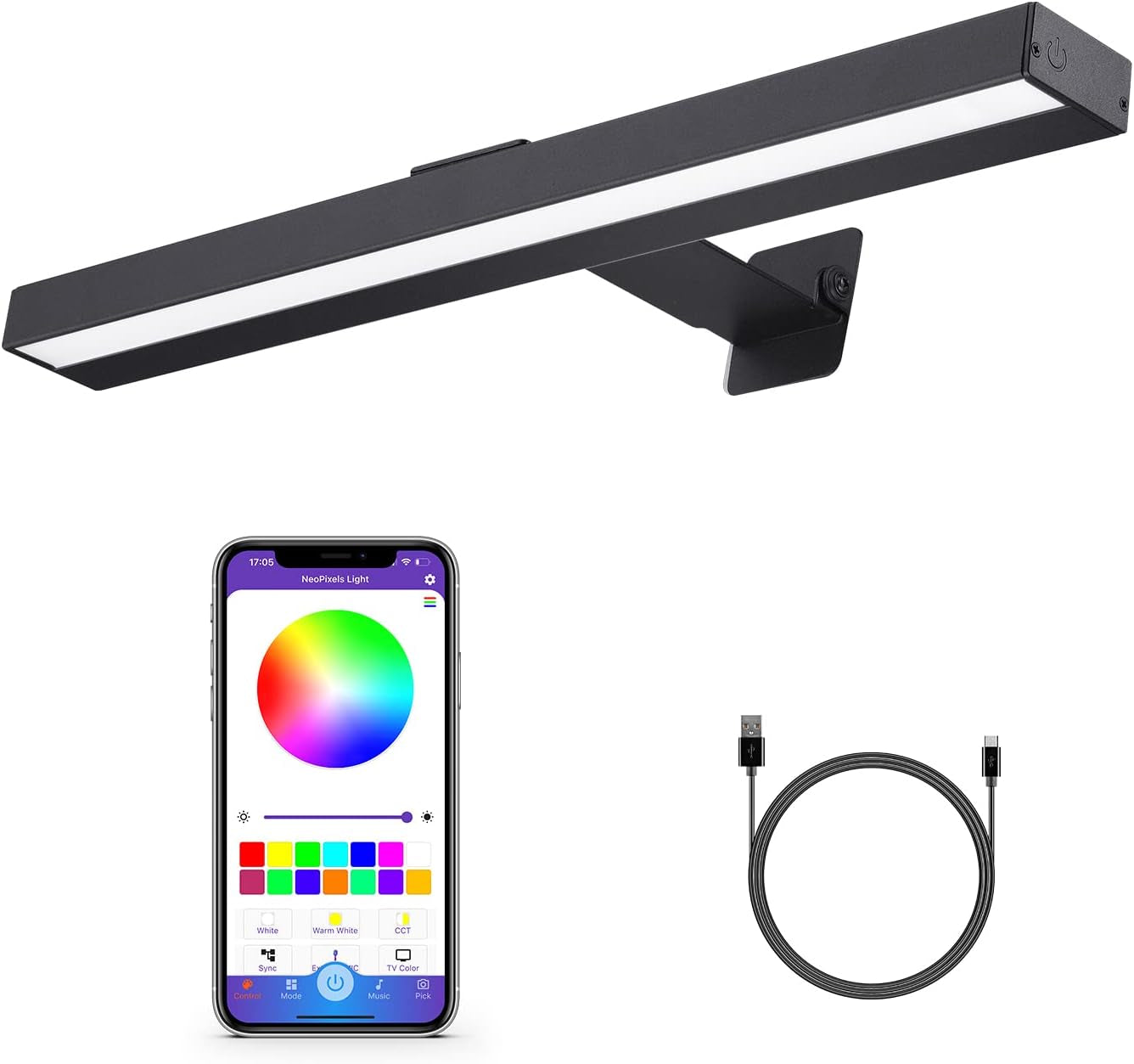 MIOBLUE Wireless Picture Lights with Remote, Full Metal Rechargeable Painting Light Display LED Battery Lamp with 3 Lighting Modes, Dimmable Dartboard Light with Timer for Frame Portrait Art,13Inch