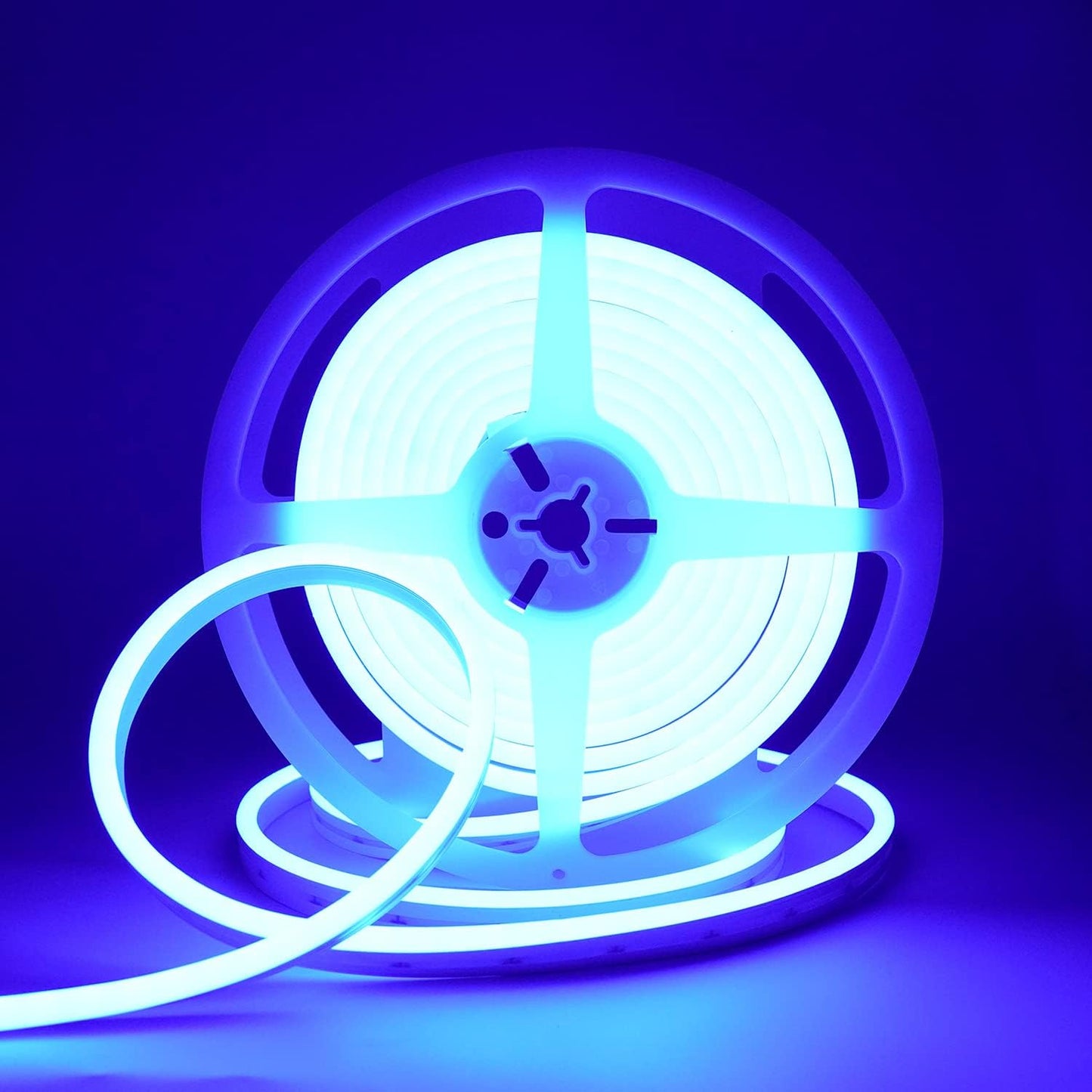 Orange Neon LED Strip Light, DC 12V 600 SMD2835 LED Neon Rope Lights,Upgraded 16.4Ft/5M Led Light Strips Flexible Waterproof for Indoor/Outdoors Home Decoration/Diy