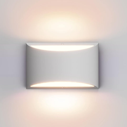 Aipsun Aluminum Modern Indoor LED Wall Sconce Interior Wall Lights 1 Pack Hardwired up and down Wall Mount Light for Living Room Bedroom Hallway Corridor Warm White 3000K(With G9 Bulbs)