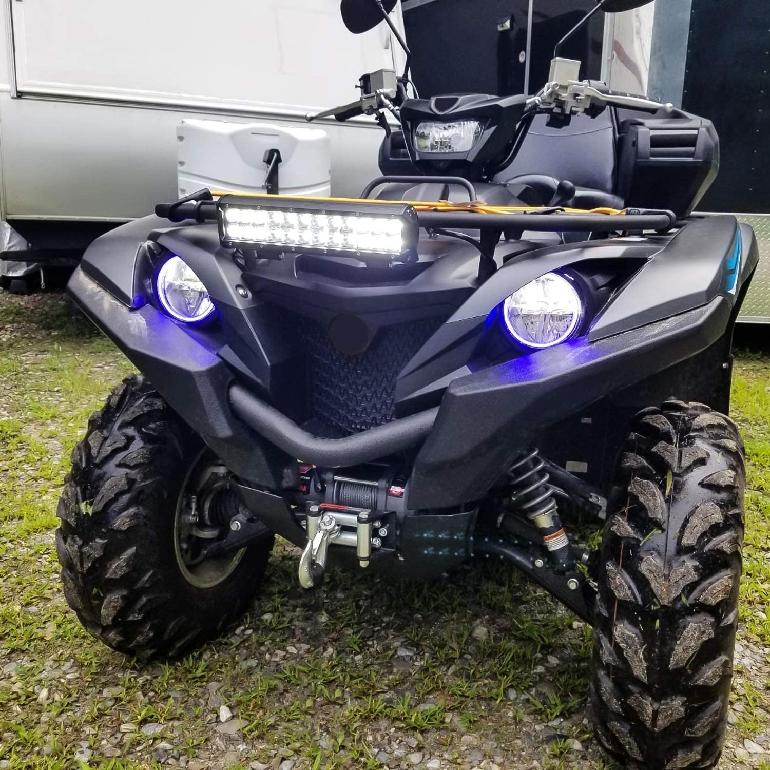 Nilight Led Light Bar 12 Inch 72W Spot Flood Combo off Road Fog Lights Driving LED Pods with off Road 16AWG Wiring Harness Kit - 1 Lead for Truck ATV UTV SUV Boat, 2 Years Warranty