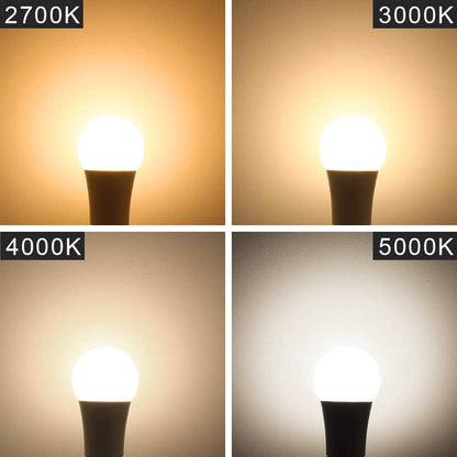 Energetic LED GU24 Light Bulbs, A19 Shape, 60 Watt Equivalent (8.5W), 2700K Soft White, 800 Lumens, Non-Dimmable, 2 Prong Twist and Lock Base, UL Listed, 4 Pack