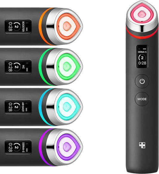 Medicube Age-R Booster Pro | 6-In-1 Real Glass Glow Device | Looking Glass Skin with Enhanced Absorption, Radiance, Elasticity,Pore Care | LED Anti-Wrinkle Device | Korean Skin Care