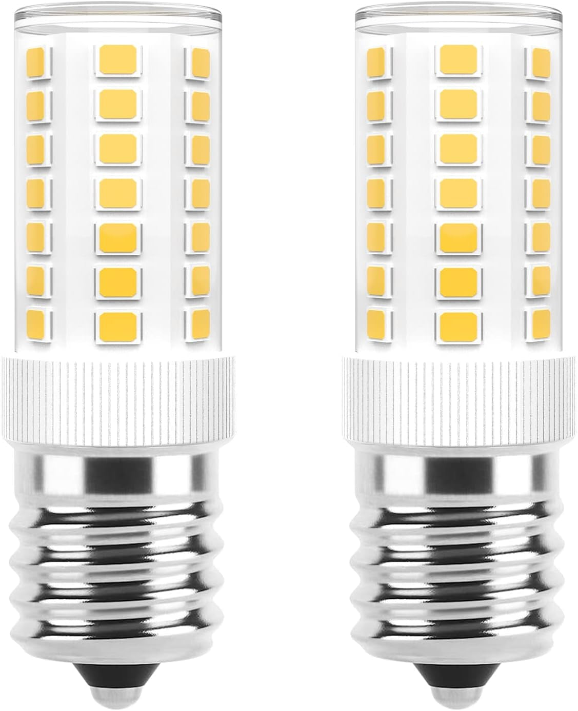 E17 LED Bulbs Dimmable 5W Microwave over Stove Bulb, 40W Incandescent Equivalent, Daylight White 6000K, Fit for Whirlpool Maytag GE Kenmore LG Microwaves, Replaces 8206232A 1890433 AP4512653, 2 Pack