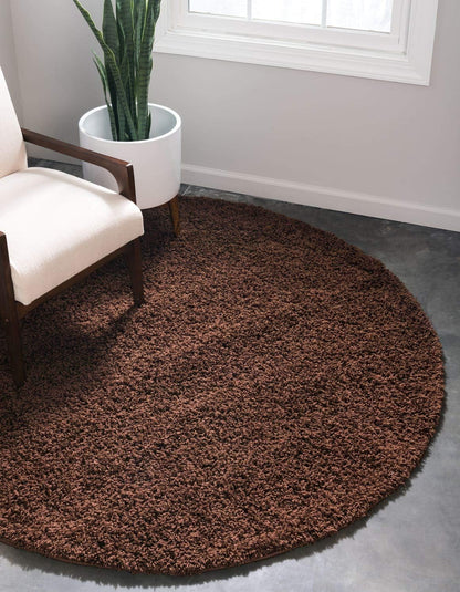 Unique Loom Solid Shag Collection Area Rug (8' X 11' Rectangle Cloud Gray)