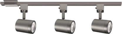 WAC Lighting, Charge LED 10W Energy Star 3 Light Track Kit with Floating Canopy Feed and 4Ft Track with End Caps 3000K in Brushed Nickel