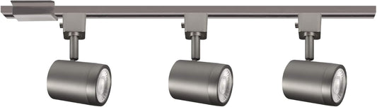 WAC Lighting, Charge LED 10W Energy Star 3 Light Track Kit with Floating Canopy Feed and 4Ft Track with End Caps 3000K in Brushed Nickel