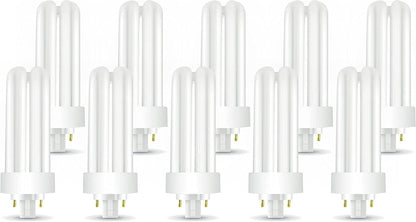 Circle (10 Pack) PLT-26W 841, 4 Pin Gx24Q-3, 26 Watt Triple Tube, Compact Fluorescent Light Bulb
