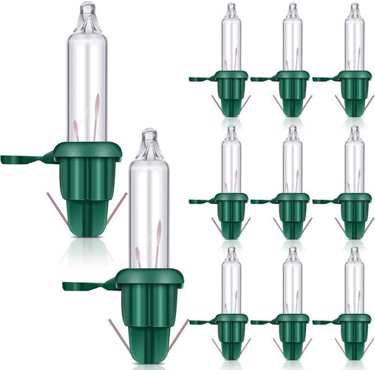360 Pieces Christmas Light Bulbs Replacements Led Mini Glass Incandescent Xmas String Lights Replacement Christmas Tree Light Bulbs for Outdoor or Indoor Holiday Party Decorations, 2.5 Volt