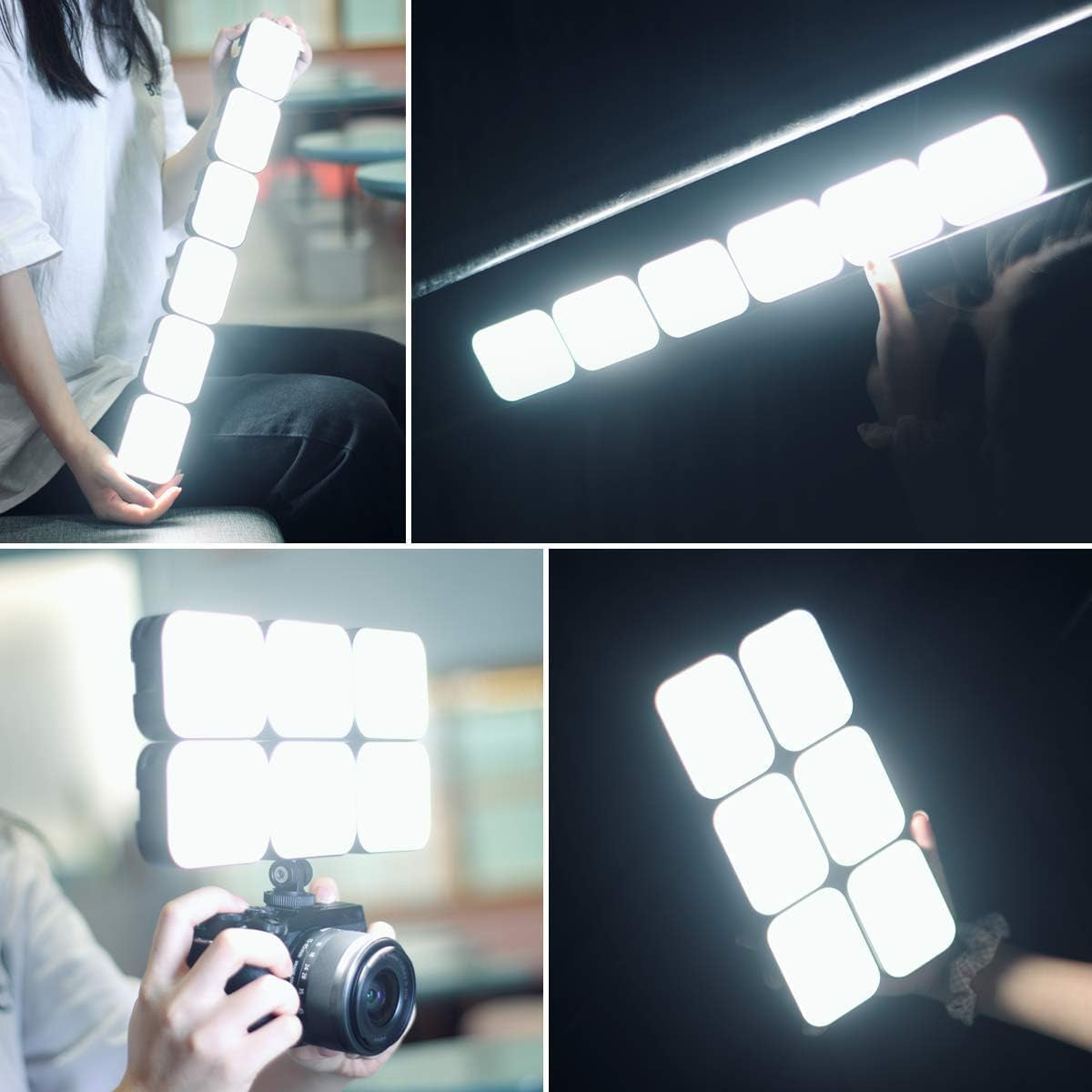VIJIM VL100C Bi-Color LED Video Light on Camera,Mini Rechargeable 2000Mah LED Camera Lights,Cri95+ Dimmable 2500-6500K Ultra Bright Photo and Video Lighting,Led Fill Lamp