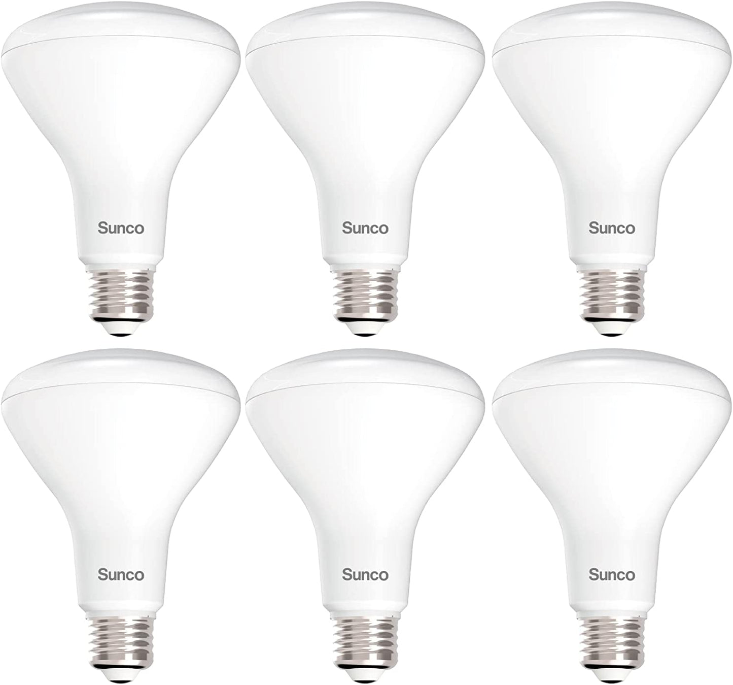 Sunco 6 Pack BR30 LED Light Bulbs, Recessed Can Light Bulbs, CRI93 850 LM, 11W Equivalent 65W, 3000K Warm White, E26 Base, 25000 Lifetime Hours Interior Home Residential Indoor Flood Lights UL