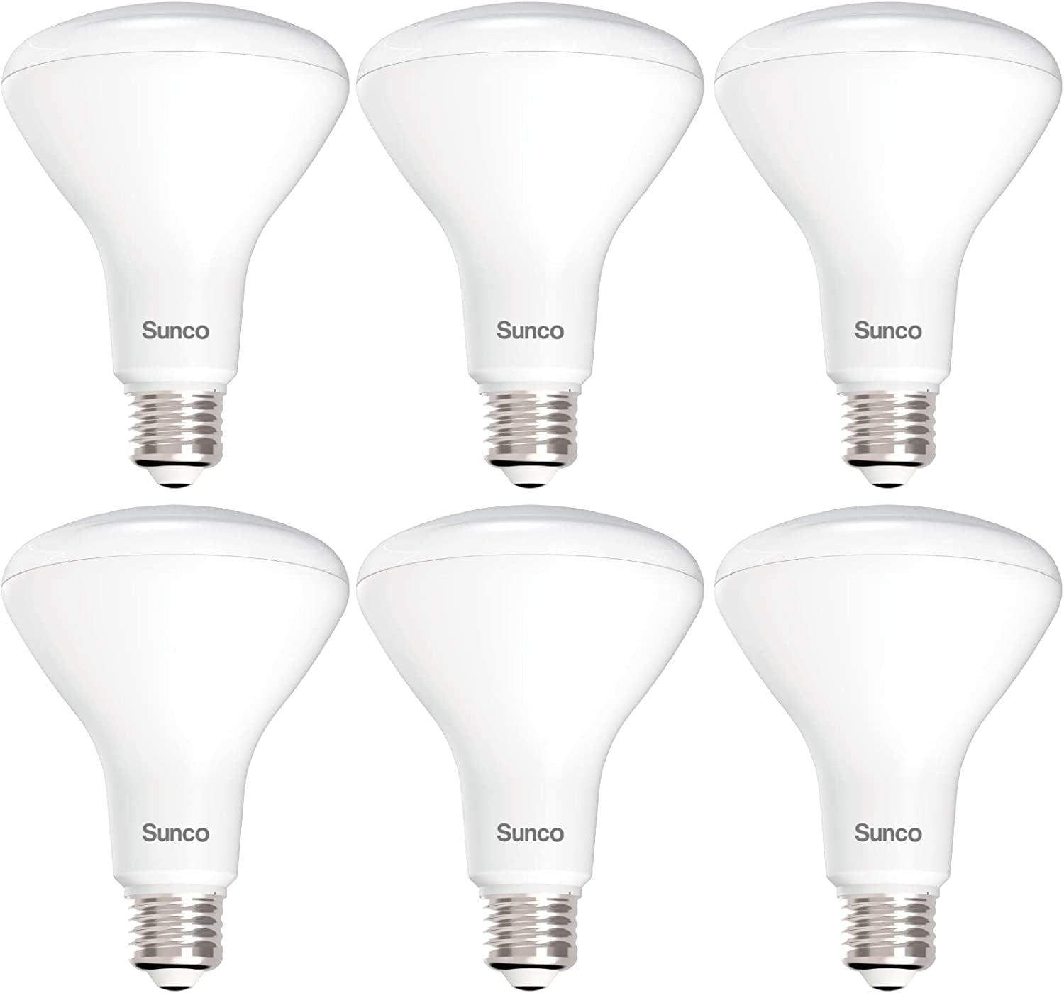 Sunco 6 Pack BR30 LED Light Bulbs, Recessed Can Light Bulbs, CRI93 850 LM, 11W Equivalent 65W, 3000K Warm White, E26 Base, 25000 Lifetime Hours Interior Home Residential Indoor Flood Lights UL
