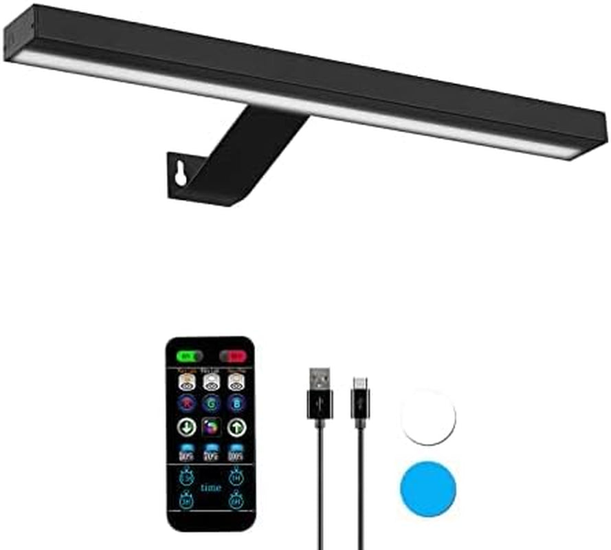 MIOBLUE Wireless Picture Lights with Remote, Full Metal Rechargeable Painting Light Display LED Battery Lamp with 3 Lighting Modes, Dimmable Dartboard Light with Timer for Frame Portrait Art,13Inch