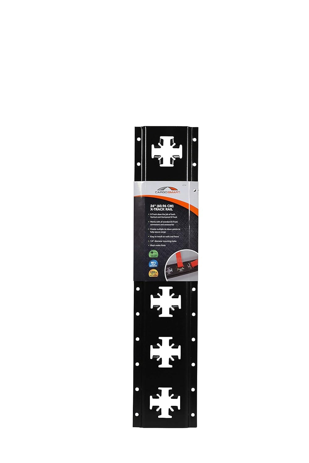 CARGOSMART X-Track Single Piece 1 Pk - Matte Black