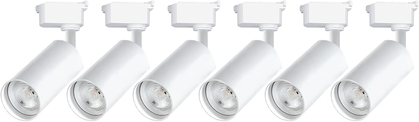 Ultra-Bright H Type Track Lighting Kit with 13.1 FT Track Rails, 12 Heads 3000K Warm White 20W 2400Lm, Dimmable Plug in LED Track Lights Modern Indoor Spotlight Fixture
