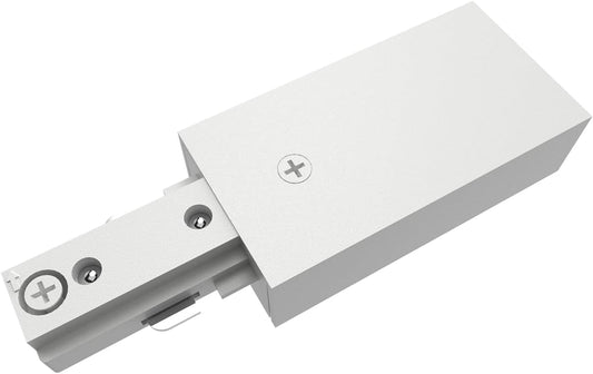 Lighting, H Track Live End Connector in White, UL Listed