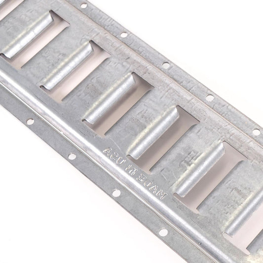 US Cargo Control Horizontal E Track, 8 Foot Length Cargo E Track, Galvanized Finish, 12 Gauge Steel, Easily Secure Cargo in an Enclosed Van Trailer