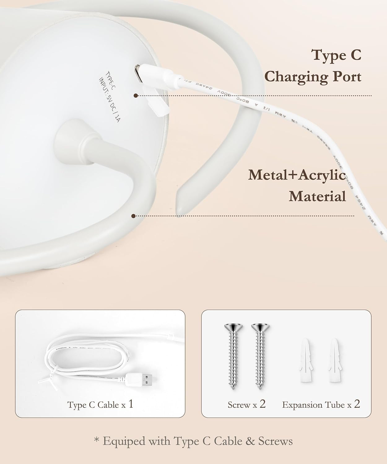 Rechargeable Batttery Operated Wall Sconces,3 Color Stepless Dimming Up,Wireless Wall Light for Battery Operated Lamp for Picture/Bedroom/Living Room/Hallway（White）