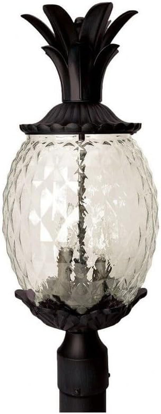 Acclaim 7517BK Lanai Collection 3-Light Post Mount Outdoor Light Fixture, Matte Black