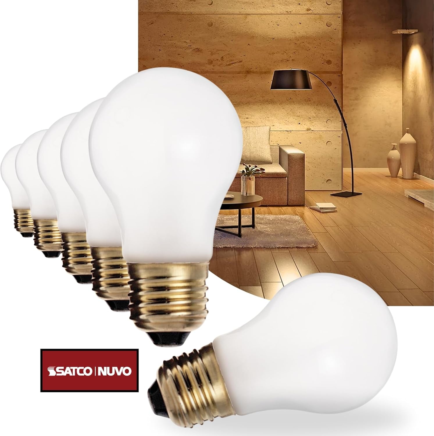 Satco S4881 40 Watt A15 (Appliance) Incandescent; Frost; 2500 Average Rated Hours; 265 Lumens; Medium Base; 130 Volt; Shatter Proof (6 Appliance Size Incandescent Frosted Bulb)