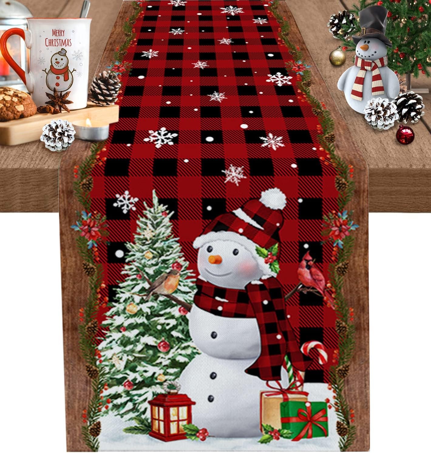 Sunflower Placemats, Red Truck Placemats for Dining Table, Farmhouse Decor Floral Placemats Set of 6, Heat-Resistant Washable Place Mats, Kitchen Table Mats for Party Sunflower Kitchen Decor Placemats
