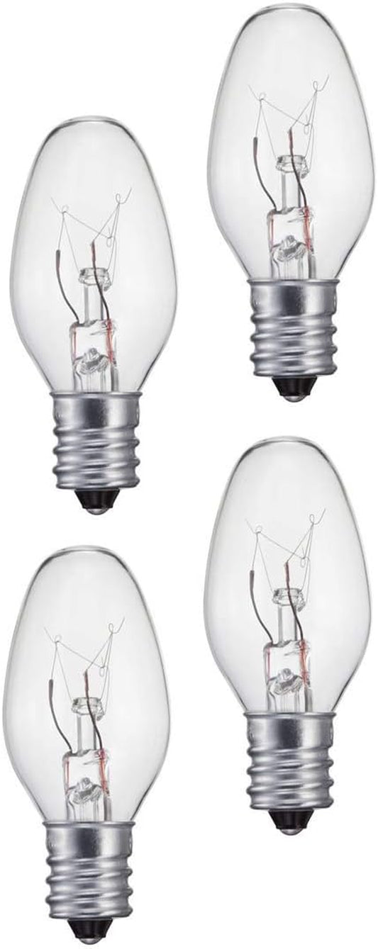 Night Light Clear Light Bulb (10 Lumens, 5 Watts, 120 Volts) - Pack of 4