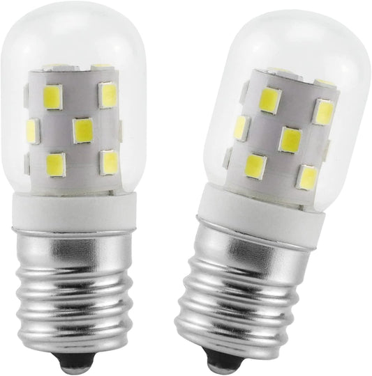 LED 8206232A Microwave Light Bulb (2 Pack) E17 LED Bulbs Replacement 8206232A Whrilpool Microwave 40W Light Bulb - 360LM Daylight White 6000K for Refrigerator Stove Range Hood