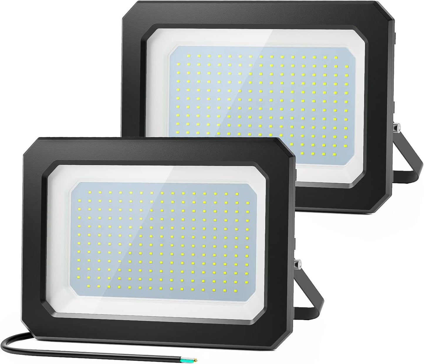 Ustellar 3 Pack 80W LED Flood Lights Outdoor Bright 800W Equiv. 24000LM Security Light outside Lamp IP66 Waterproof 5000K Daylight White Spot Light Exterior Floodlight Lighting for Yard Backyard House