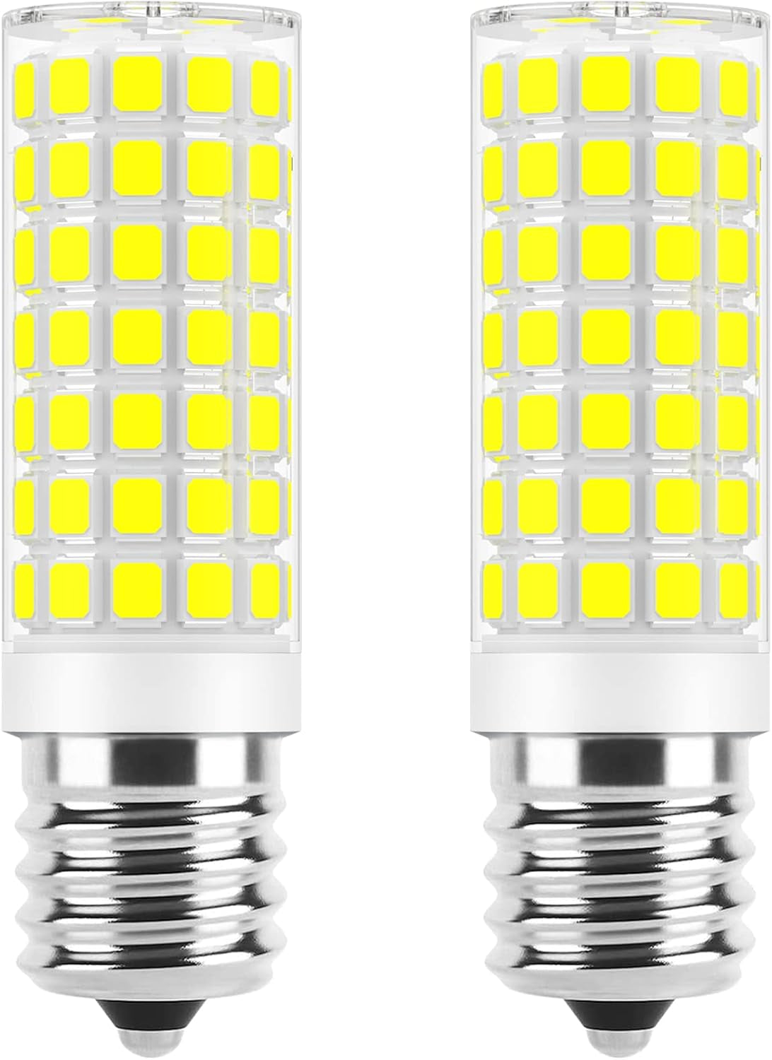E17 LED Bulbs Dimmable 5W Microwave over Stove Bulb, 40W Incandescent Equivalent, Daylight White 6000K, Fit for Whirlpool Maytag GE Kenmore LG Microwaves, Replaces 8206232A 1890433 AP4512653, 2 Pack