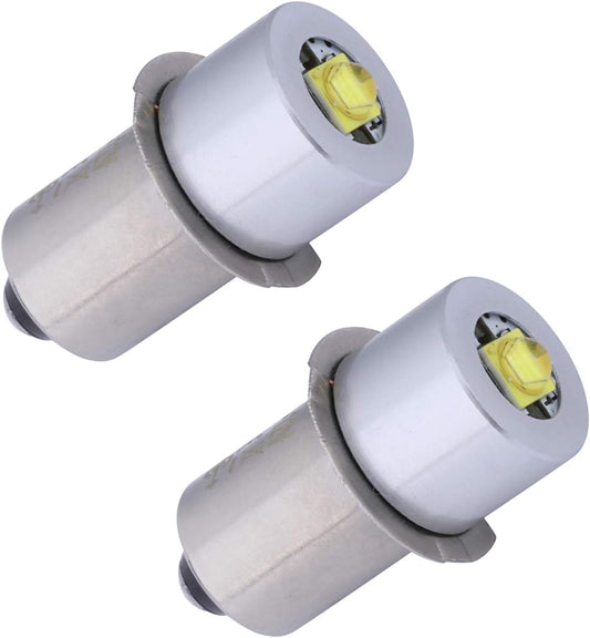 TRLIFE Maglight LED Bulb, Maglight Bulb Replacement for 3-16 C&D Cells Flashlight, 3W Maglight LED Converter Replacement Bulbs for 4V 5V 6V 12V 18V Maglight Flashlight(2 Pack)