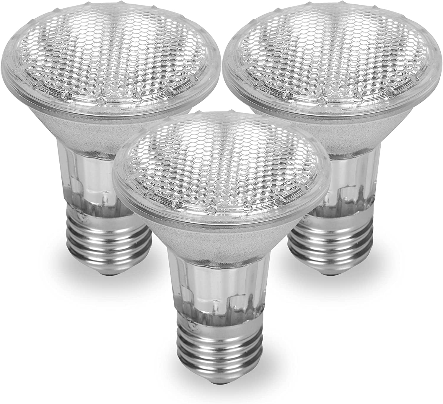 Par 20 3 Pack FL25 40PAR20/FL 40 Watt Halogen Spot Light Bulb Replacement 120V 130V Base Flood Beam Lighting Range Hood Oven PAR20 Reflector Excel Bulbs DL Kitchen Bathroom Ceiling Can Lamp 50W E26 3P