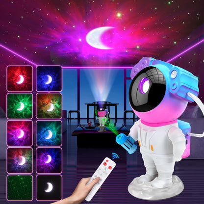 Astronaut Galaxy Projector for Bedroom, Star Projector Galaxy Light, Galaxy Light Projector, Night Light for Kids with Timer and Remote Control for Ceiling,Party,Game Room,Xmas New Year Gifts Ideas