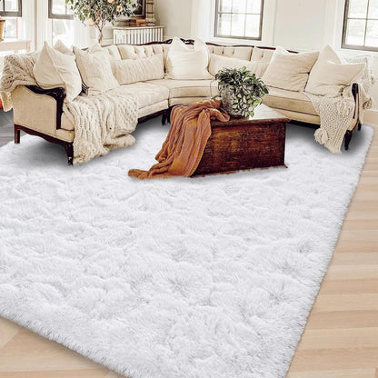 ISEAU Black Rug Super Soft Shaggy 4X6 Feet Rugs for Bedroom, Fluffy Area Rug for Living Room Floor Rug, Fuzzy and Comfy Carpet Nursery Shag Rug for Kids Boys Room Decor